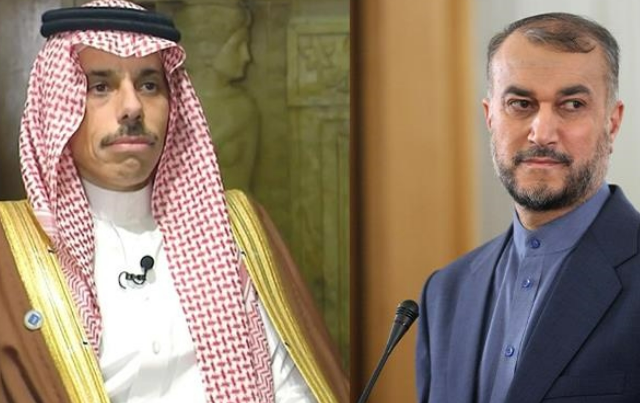 لقاء جمع وزيري الخارجية الإيراني والسعودي في الأردن